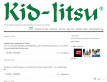 Tablet Screenshot of kidjitsu.wordpress.com
