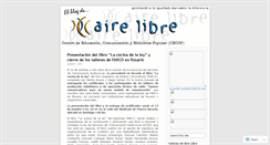 Desktop Screenshot of airelibrerosario.wordpress.com