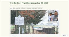 Desktop Screenshot of battleoffranklin.wordpress.com