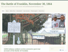 Tablet Screenshot of battleoffranklin.wordpress.com