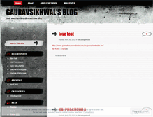 Tablet Screenshot of gauravsikhwal.wordpress.com
