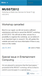 Mobile Screenshot of musst2012.wordpress.com