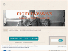 Tablet Screenshot of mommyessays.wordpress.com