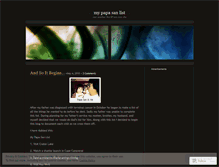 Tablet Screenshot of mypapasanlist.wordpress.com
