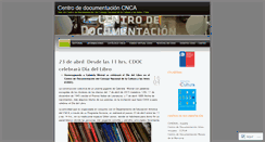 Desktop Screenshot of cdocumentacioncnca.wordpress.com