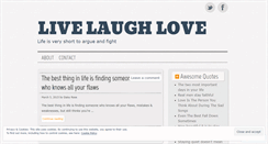 Desktop Screenshot of livelaugh2love.wordpress.com