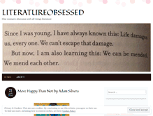 Tablet Screenshot of literatureobsessed.wordpress.com