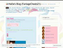 Tablet Screenshot of fantagecheats21.wordpress.com