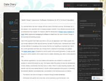 Tablet Screenshot of datadiary2012.wordpress.com