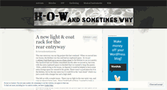 Desktop Screenshot of howandsometimeswhy.wordpress.com