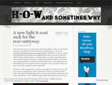 Tablet Screenshot of howandsometimeswhy.wordpress.com