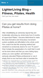 Mobile Screenshot of lighterliving.wordpress.com