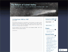 Tablet Screenshot of cometlegacy.wordpress.com