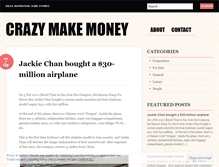 Tablet Screenshot of crazymakemoney.wordpress.com