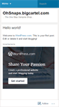Mobile Screenshot of 0hsnaps.wordpress.com