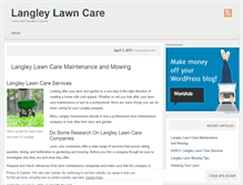 Tablet Screenshot of langleylawncare.wordpress.com