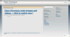 Desktop Screenshot of clarachoveaux.wordpress.com