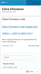 Mobile Screenshot of clarachoveaux.wordpress.com