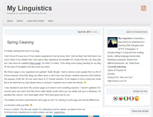 Tablet Screenshot of mylinguistics.wordpress.com