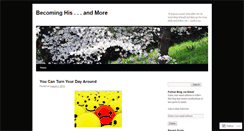 Desktop Screenshot of becominghisandmore.wordpress.com