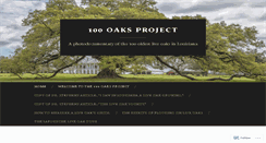 Desktop Screenshot of 100oaks.wordpress.com