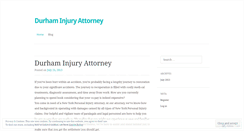 Desktop Screenshot of durhaminjuryattorney.wordpress.com