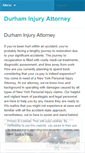 Mobile Screenshot of durhaminjuryattorney.wordpress.com