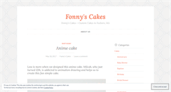 Desktop Screenshot of fonnyscakes.wordpress.com
