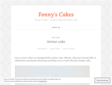 Tablet Screenshot of fonnyscakes.wordpress.com