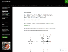 Tablet Screenshot of chorasimilarity.wordpress.com