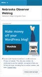 Mobile Screenshot of nebraskaobserver.wordpress.com