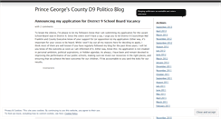 Desktop Screenshot of pgd9politico.wordpress.com