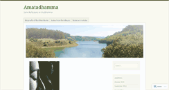 Desktop Screenshot of amatadhamma.wordpress.com