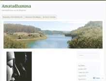 Tablet Screenshot of amatadhamma.wordpress.com