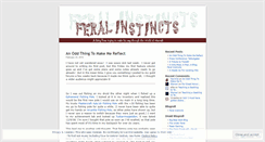 Desktop Screenshot of feralinstincts.wordpress.com