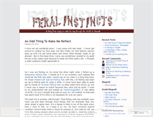 Tablet Screenshot of feralinstincts.wordpress.com