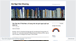 Desktop Screenshot of hoingovanchuong.wordpress.com