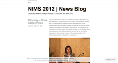 Desktop Screenshot of nims2012.wordpress.com