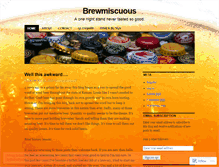 Tablet Screenshot of brewmiscuous.wordpress.com