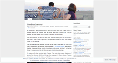 Desktop Screenshot of elaineandjosh.wordpress.com