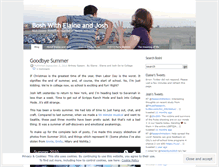 Tablet Screenshot of elaineandjosh.wordpress.com