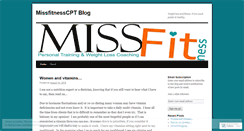 Desktop Screenshot of missfitnesscpt.wordpress.com