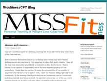 Tablet Screenshot of missfitnesscpt.wordpress.com