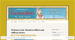 Desktop Screenshot of gilbertandsullivansociety.wordpress.com