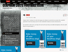 Tablet Screenshot of claphamcolts.wordpress.com