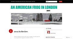 Desktop Screenshot of americanfroginlondon.wordpress.com