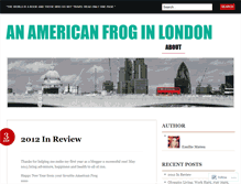 Tablet Screenshot of americanfroginlondon.wordpress.com