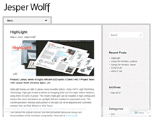 Tablet Screenshot of jesperwolff.wordpress.com