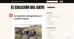 Desktop Screenshot of callejondelgato.wordpress.com