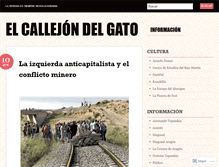 Tablet Screenshot of callejondelgato.wordpress.com